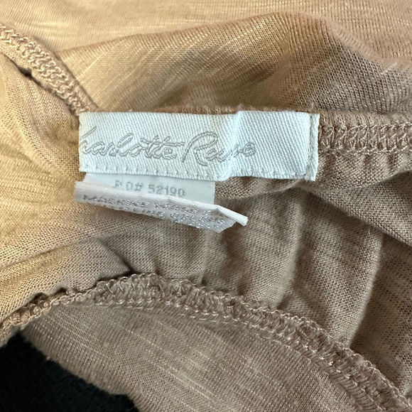 Y2K Women's Charlotte Russe Brown Tan Tank Top Sz Small Buttons Spaghetti Strap - Picture 7 of 9